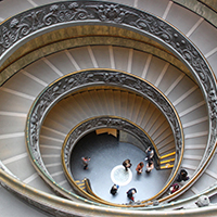 musei vaticani - scala bramante