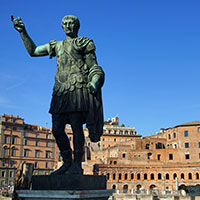 Mercati di Traiano - statua soldato romano