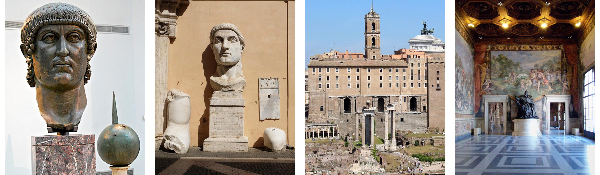 Statua Costantino | Cortile di Palazzo dei Conservatori | Tabularium | Appartamento dei Conservatori