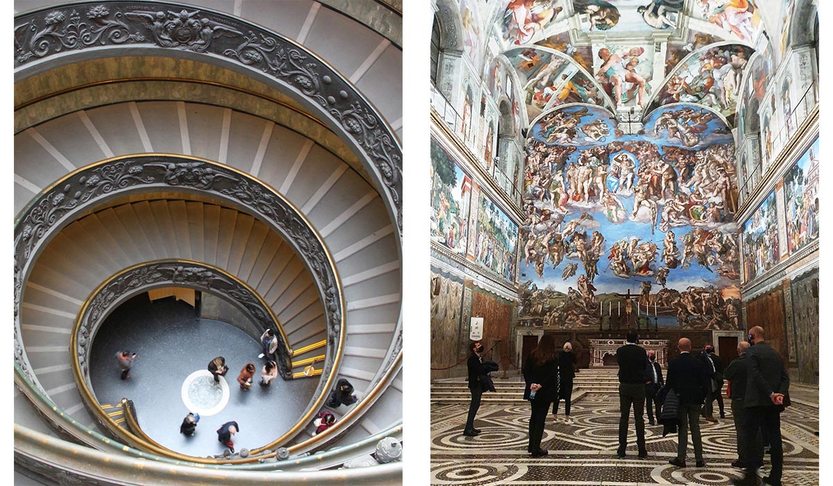 Scala del Bramante e Giudizio Universale